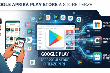 Google Play Store con store Android di terze parti collegati al sistema Android